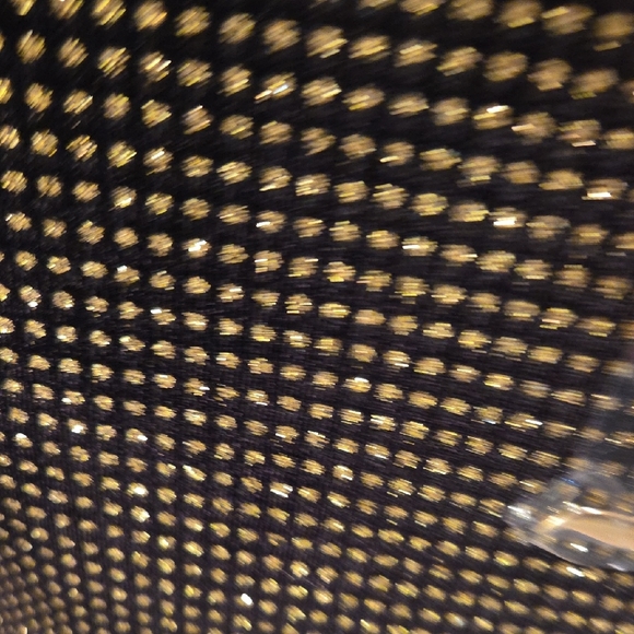 Juicy Couture NWT Black and Gold Shimmer Cosmetic Bag - Picture 5 of 5